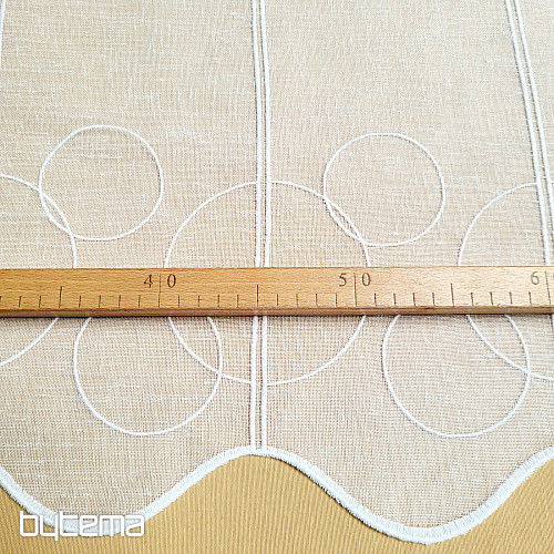 Cortina para vidriera GERSTER 11895/0001 GITA blanca