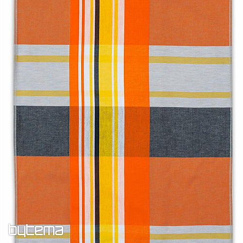 Paños de cocina jacquard MIX GRIS-NARANJA