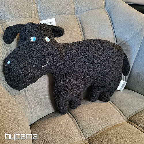 Peluche de perro negro