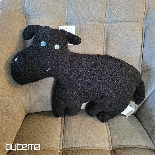 Peluche de perro negro