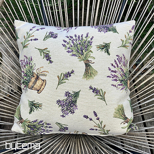 Funda de cojín tapiz FLOR DE LAVANDA