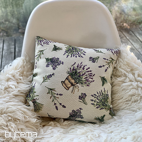 Funda de cojín tapiz FLOR DE LAVANDA