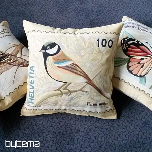 Funda de cojín decorativa POST STAMP MARIPOSA