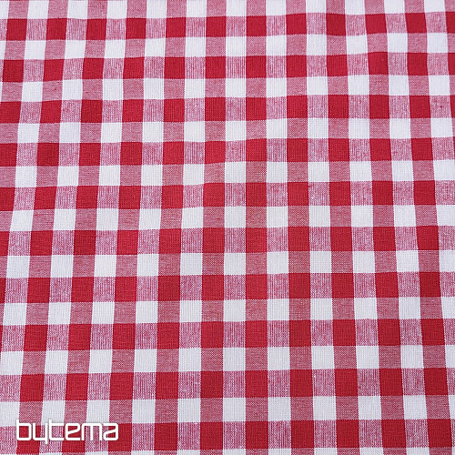 Tela decorativa KANAFAS rojo 1x1 cm