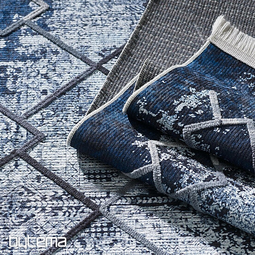 Alfombra pieza HYPNOTIK marino
