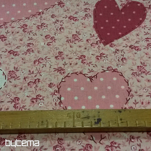 Tela de algodón LIBERTY corazón grande