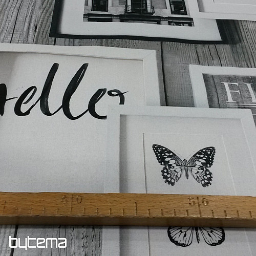 Tela decorativa 3D Mariposas b/n