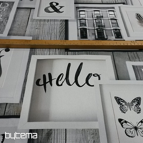 Tela decorativa 3D Mariposas b/n