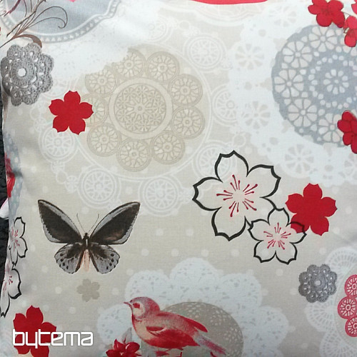Funda de cojín decorativa FLOW ROJO