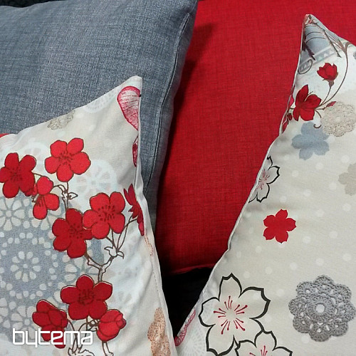 Funda de cojín decorativa FLOW ROJO