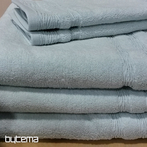 Toalla de lujo y toalla de baño EGERIA verde gris