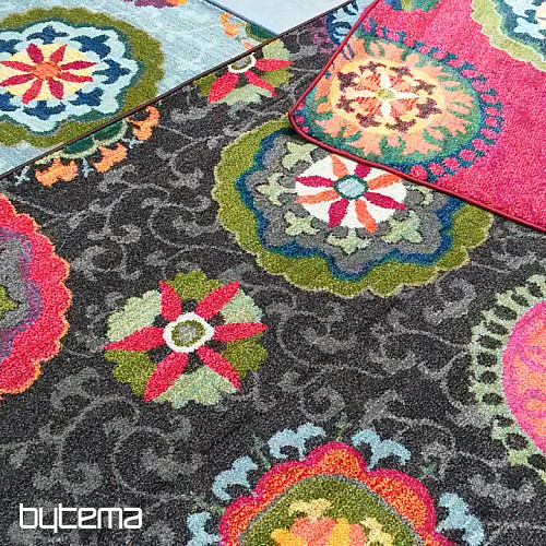 Alfombra pieza MANDALA marrón