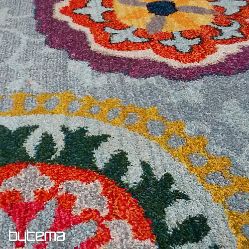 Alfombra pieza MANDALY gris-azul