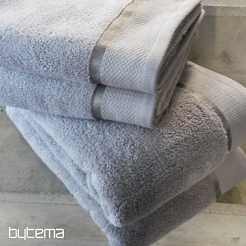Toalla y toalla de baño MIKRO gris claro