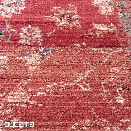 Lujosa alfombra de lana ROYAL PATCHWORK roja