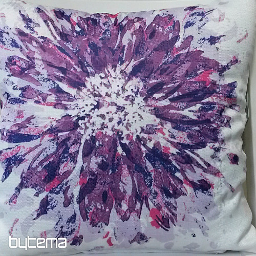 Funda de cojín decorativa FLOR violeta