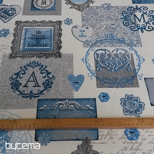 Tela decorativa NOSTALGIA azul