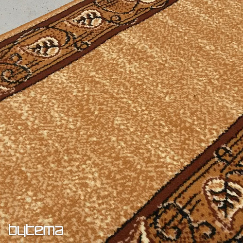 Alfombra de pasillo FELIKS hojas beige
