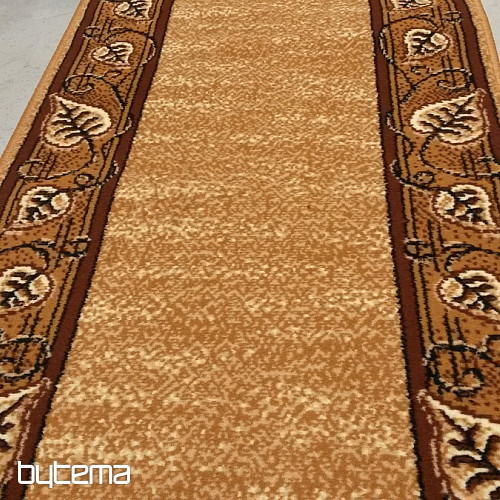 Alfombra de pasillo FELIKS hojas beige