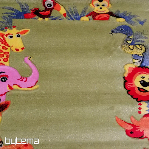 Alfombra infantil KIDS SAFARI verde