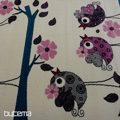 Alfombra infantil BELLA BIRDS crema