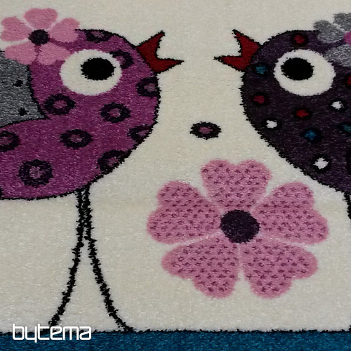 Alfombra infantil BELLA BIRDS crema