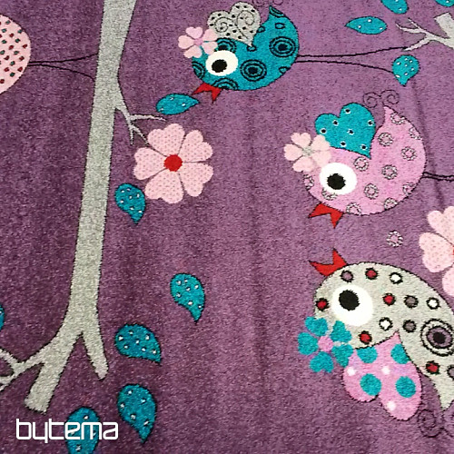 Alfombra infantil BELLA BIRDS lila
