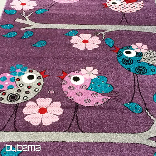 Alfombra infantil BELLA BIRDS lila