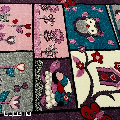 Alfombra infantil ANIMALS lila