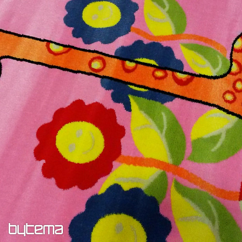 Alfombra infantil KIDS JIRAFA rosa