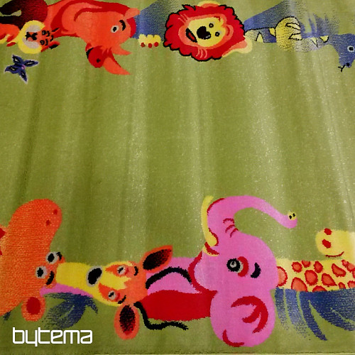 Alfombra infantil KIDS SAFARI verde