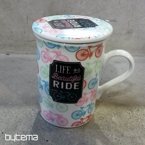 Taza con tapa y colador SUMMER RIDE 280ml
