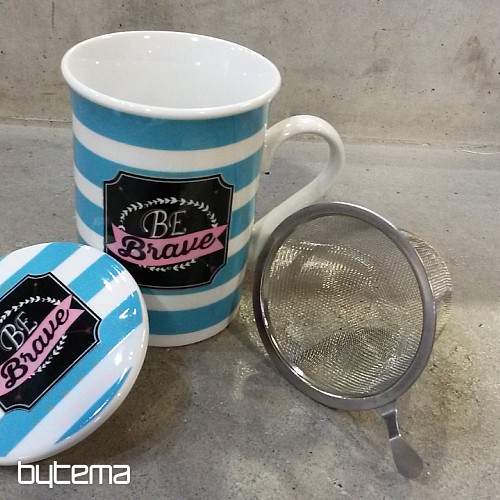 Taza con tapa y colador SUMMER RIDE 280ml