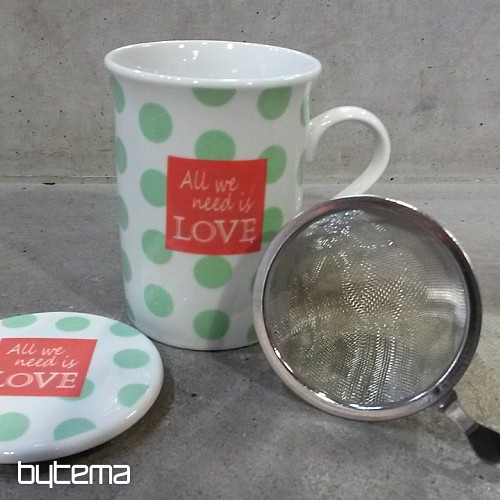 Taza con tapa y colador SUMMER RIDE 280ml
