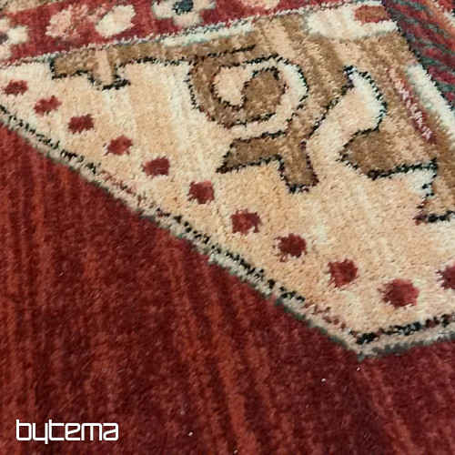 Alfombras de lana de lujo ROYAL PATCHWORK multicolor rojo