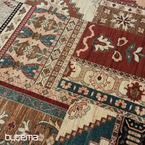 Lujosas alfombras de lana ROYAL PATCHWORK multi crema