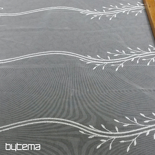 Cortina FLOR blanca