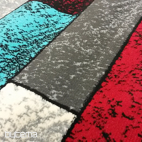 Pieza alfombra AMAZON 1 gris rojo