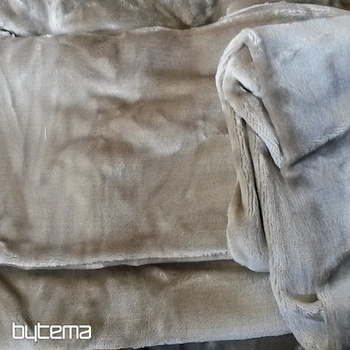 Ropa de cama de microfranela UNI gris-beige