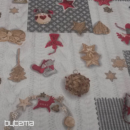Tela decorativa NEVADA rojo