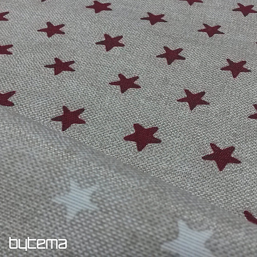 Tela decorativa ESTRELLAS burdeos