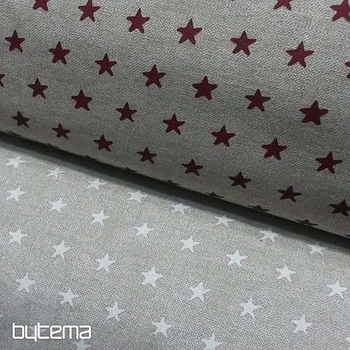 Tela decorativa ESTRELLAS burdeos
