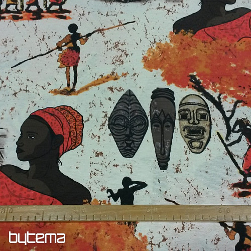 Tela decorativa de diseño AFRIKA tera