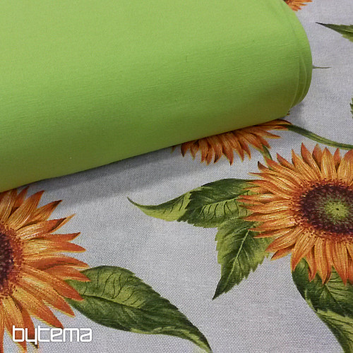 Tela decorativa fresca verde LISO