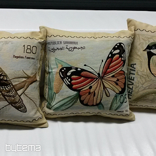 Funda de cojín decorativa POST STAMP MARIPOSA