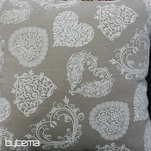 Funda de cojín decorativa NATUR CORAZONES