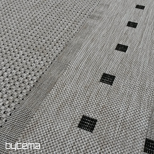 Alfombra con hebilla FLOORLUX 20329/04 plateado-negro