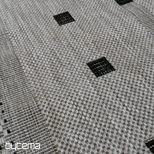 Alfombra con hebilla FLOORLUX 20329/04 plateado-negro