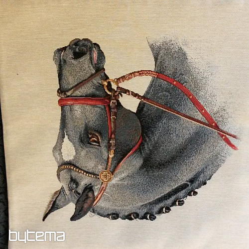 Funda de cojín tapiz CABALLO GRIS