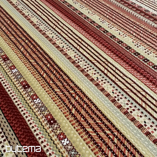 Alfombra exclusiva moderna ETNO NOBLES raya roja